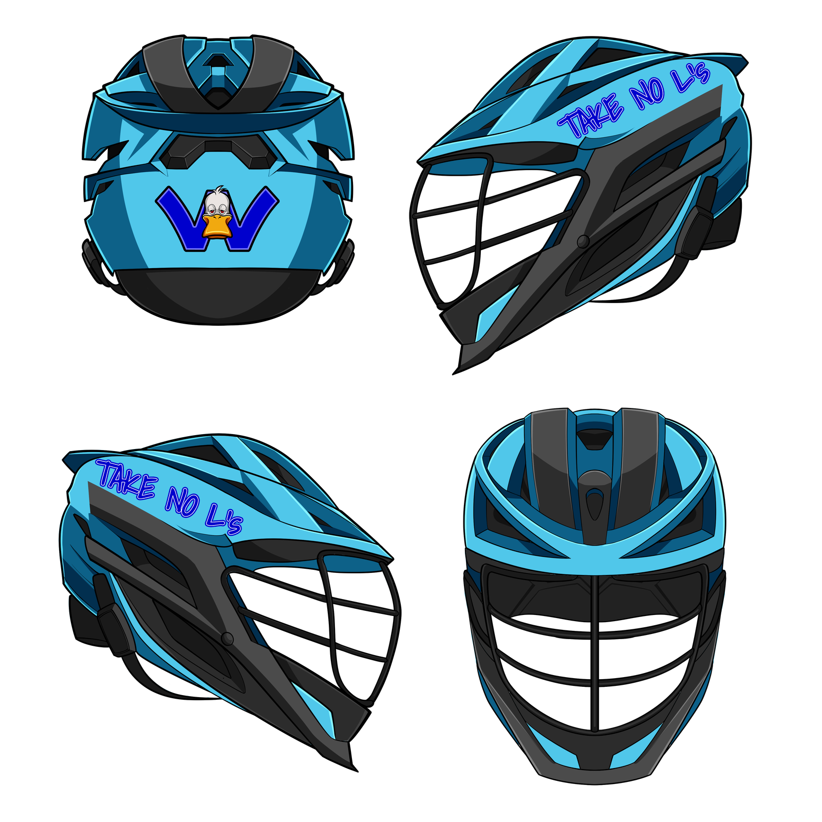 golfur5 - LACROSSE HELMET blue